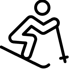 Winter Sport Free Skiiing 2 Icon from Ultimate Light Set