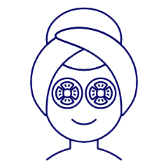 Spa Face 7 Illustration from UX Line Set