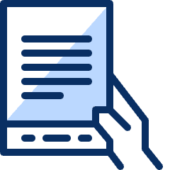 Hand Kindle Icon from Cyber Duotone Set