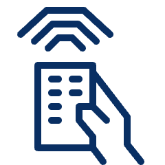 Hand Remote Icon from Cyber Line Set