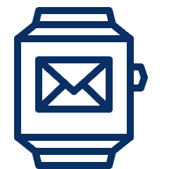Smartwatch Email Icon from Cyber Line Set