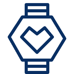 Smartwatch Favorite Heart 1 Icon from Cyber Line Set