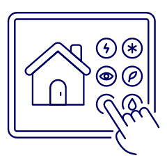 Smart Home Controler 1 Illustration from UX Line Set