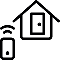 Smart House Door Icon from Ultimate Light Set