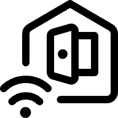 Smart House Door Open Icon from Ultimate Regular Set