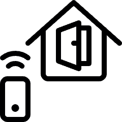 Smart House Door Open Icon from Ultimate Light Set