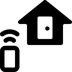 Smart House Door Icon from Ultimate Bold Set