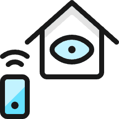 Smart House Eye Icon from Ultimate Colors Set