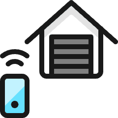 Smart House Garage 1 Icon from Ultimate Colors Set