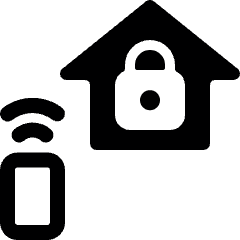 Smart House Lock Icon from Ultimate Bold Set