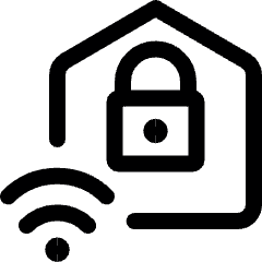 Smart House Lock Icon from Ultimate Regular Set