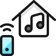 Smart House Music Icon from Ultimate Colors Set