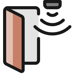 Smart House Open Door Icon from Ultimate Colors Set