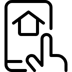 Smart House Phone Icon from Ultimate Light Set