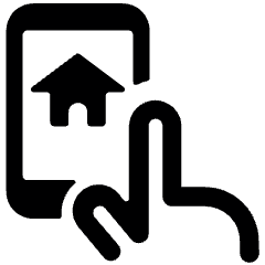 Smart House Phone Icon from Ultimate Bold Set