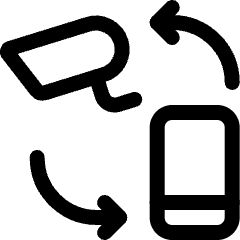 Smart House Phone Cctv Icon from Ultimate Regular Set