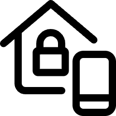 Smart House Phone Lock 1 Icon from Ultimate Regular Set