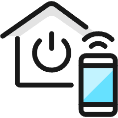 Smart House Phone Power 1 Icon from Ultimate Colors Set
