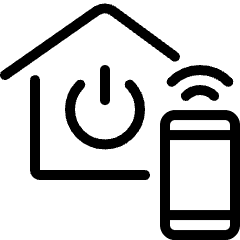 Smart House Phone Power 1 Icon from Ultimate Light Set