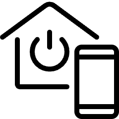 Smart House Phone Power Icon from Ultimate Light Set