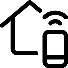 Smart House Phone Remote Icon from Ultimate Regular Set