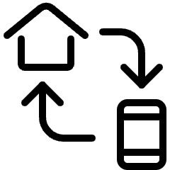 Smart House Phone Sync Icon from Ultimate Light Set