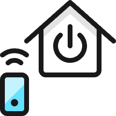 Smart House Power Icon from Ultimate Colors Set