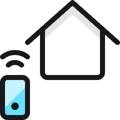 Smart House Remote Icon from Ultimate Colors Set