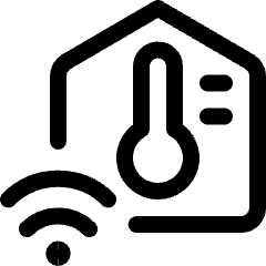 Smart House Temperature Icon from Ultimate Regular Set
