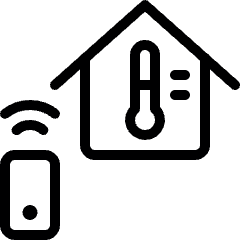 Smart House Temperature Icon from Ultimate Light Set