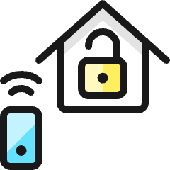 Smart House Unlock Icon from Ultimate Colors Set