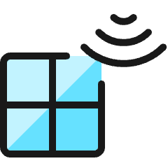 Smart House Window Icon from Ultimate Colors Set