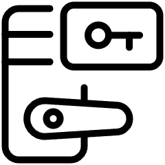 Technology Keycard Unlock Door Knob 2 Icon from Ultimate Light Set