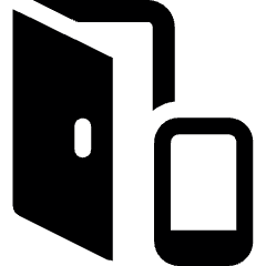 Technology Smart Lock Smartphone Door Icon from Ultimate Bold Set