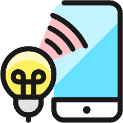 Smart Light Smartphone Icon from Ultimate Colors Set