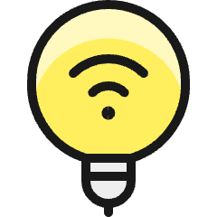 Smart Light Wifi 1 Icon from Ultimate Colors Set