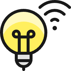 Smart Light Wifi Icon from Ultimate Colors Set