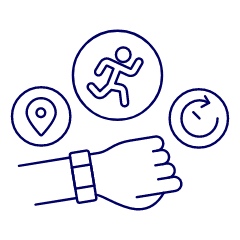 Fitness Tracker 1 Illustration from UX Line Set