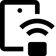 Smart Device Wireless Connection 2 Icon from Nova Solid Set