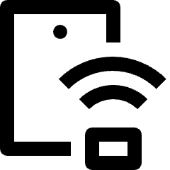 Smart Device Wireless Connection 2 Icon from Nova Line Set