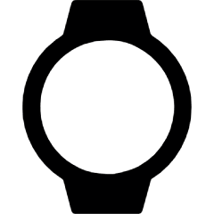 Smart Watch Circle Alternate Icon from Ultimate Bold Set