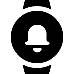 Smart Watch Circle Bell Icon from Ultimate Bold Set