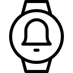 Smart Watch Circle Bell Icon from Ultimate Light Set