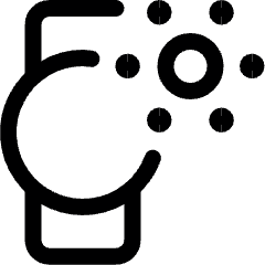 Smart Watch Circle Brightness Icon from Ultimate Regular Set