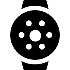 Smart Watch Circle Brightness Icon from Ultimate Bold Set