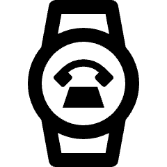 Smart Watch Circle Call Icon from Nova Line Set
