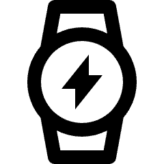 Smart Watch Circle Charging Icon from Nova Line Set