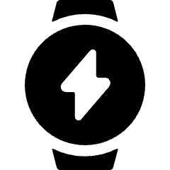 Smart Watch Circle Flash Icon from Ultimate Bold Set
