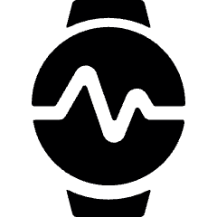 Smart Watch Circle Graph Line Icon from Ultimate Bold Set