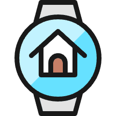 Smart Watch Circle Home Icon from Ultimate Colors Set